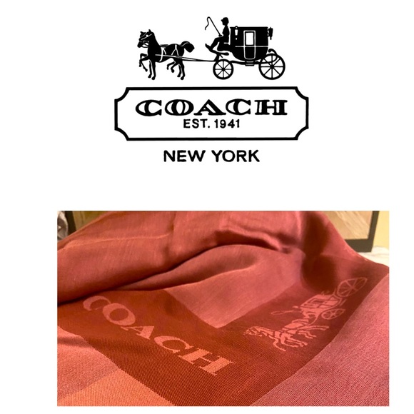 Coach large scarf - Picture 1 of 5